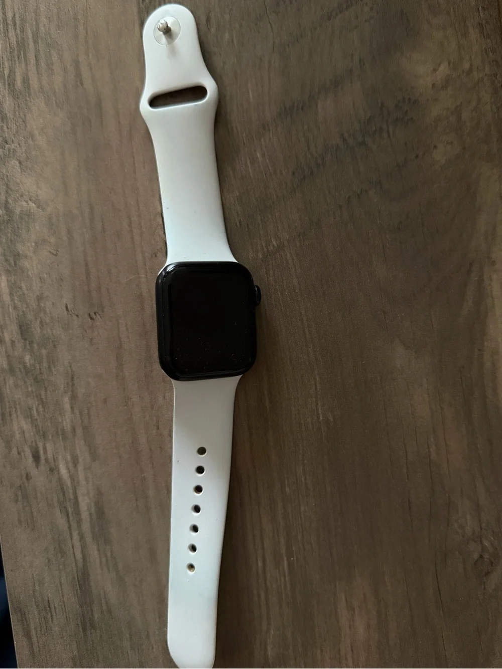 Apple Watch SE with White Band